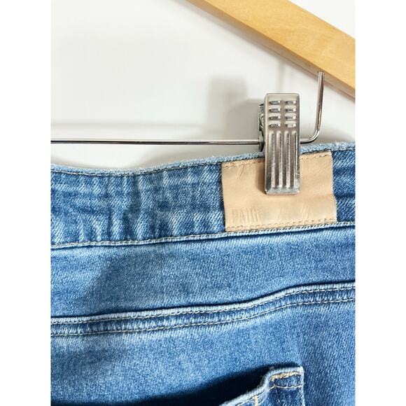 Paige Womens Hoxton Slim Two Toned Slanted Fray Women's Denim Ankle Jeans 32 - Picture 4 of 6